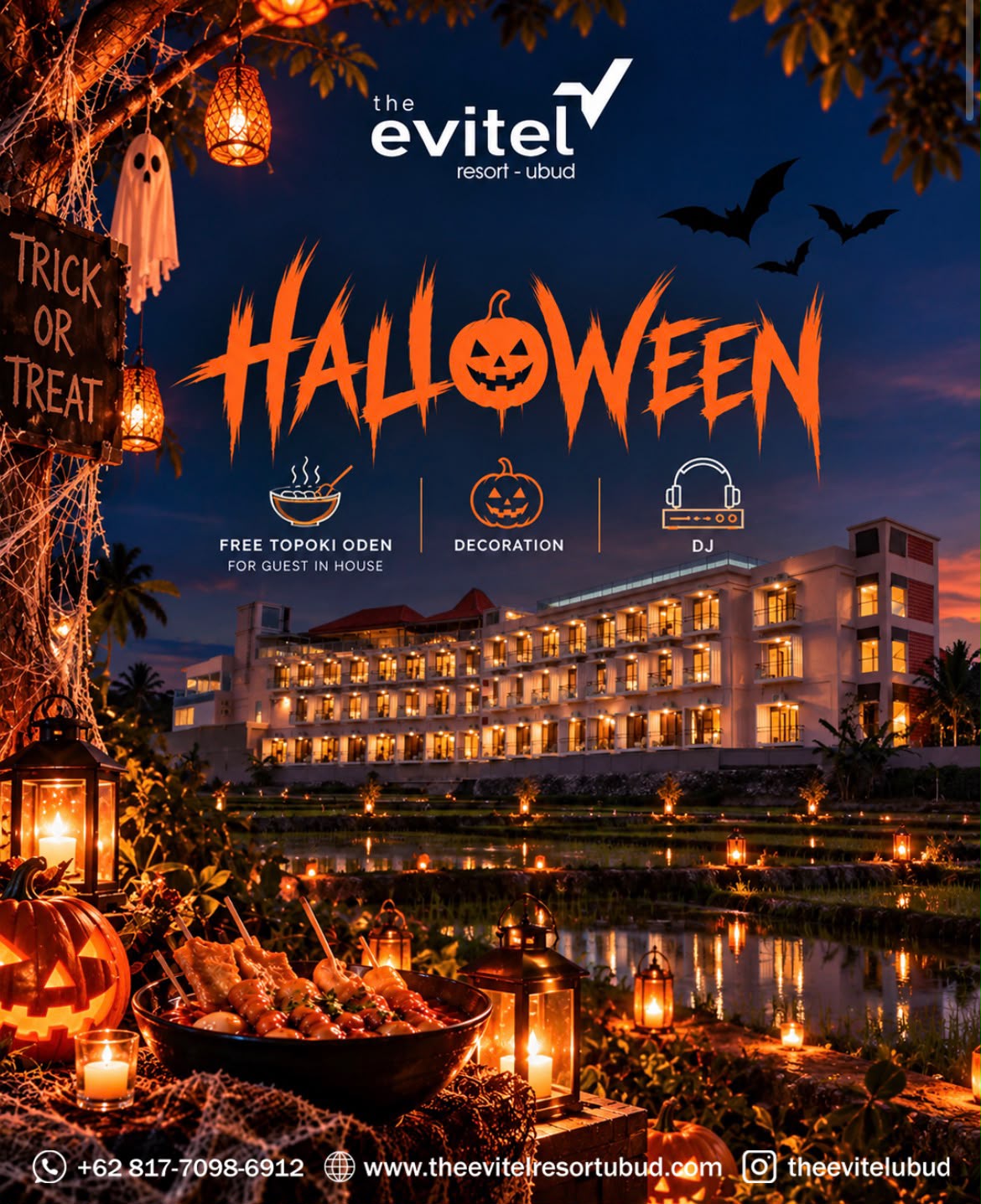 A SPOOKY NIGHT AT THE EVITEL RESORT UBUD!