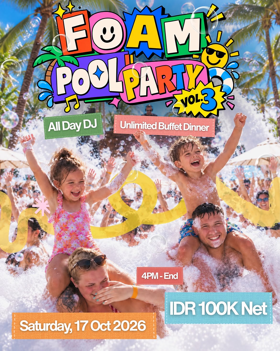 Foam Pool Party Vol. 3 at Aston Canggu Beach Resort