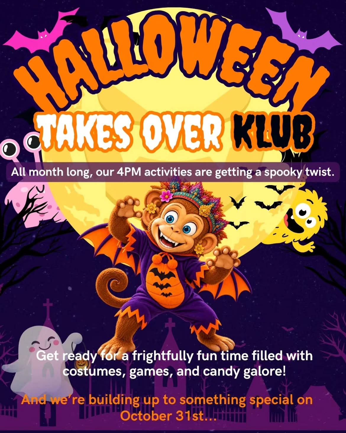 Halloween is taking over KLUB this October