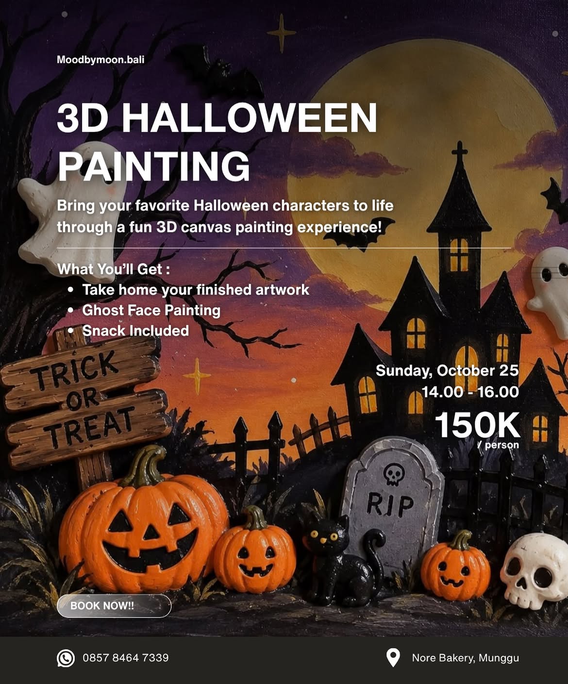 3D HALLOWEEN PAINTING