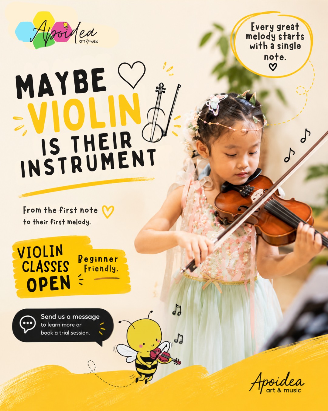 Violin Classes At Apoidea