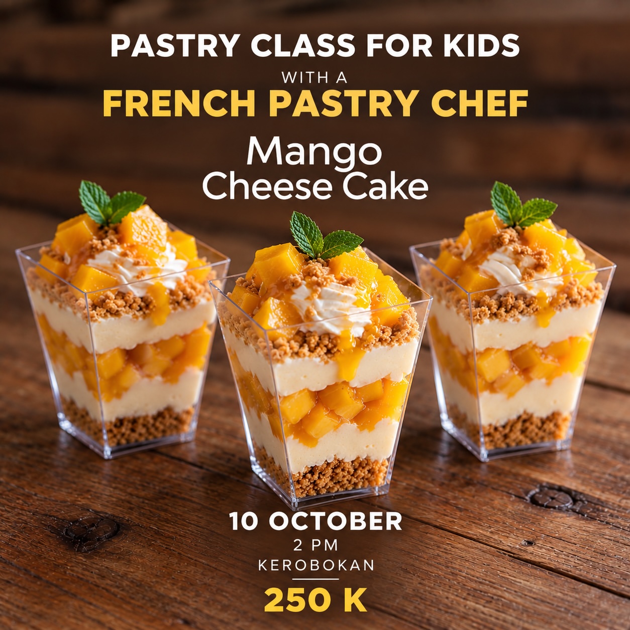 PASTRY CLASS FOR KIDS WITH A FRENCH PASTRY CHEF