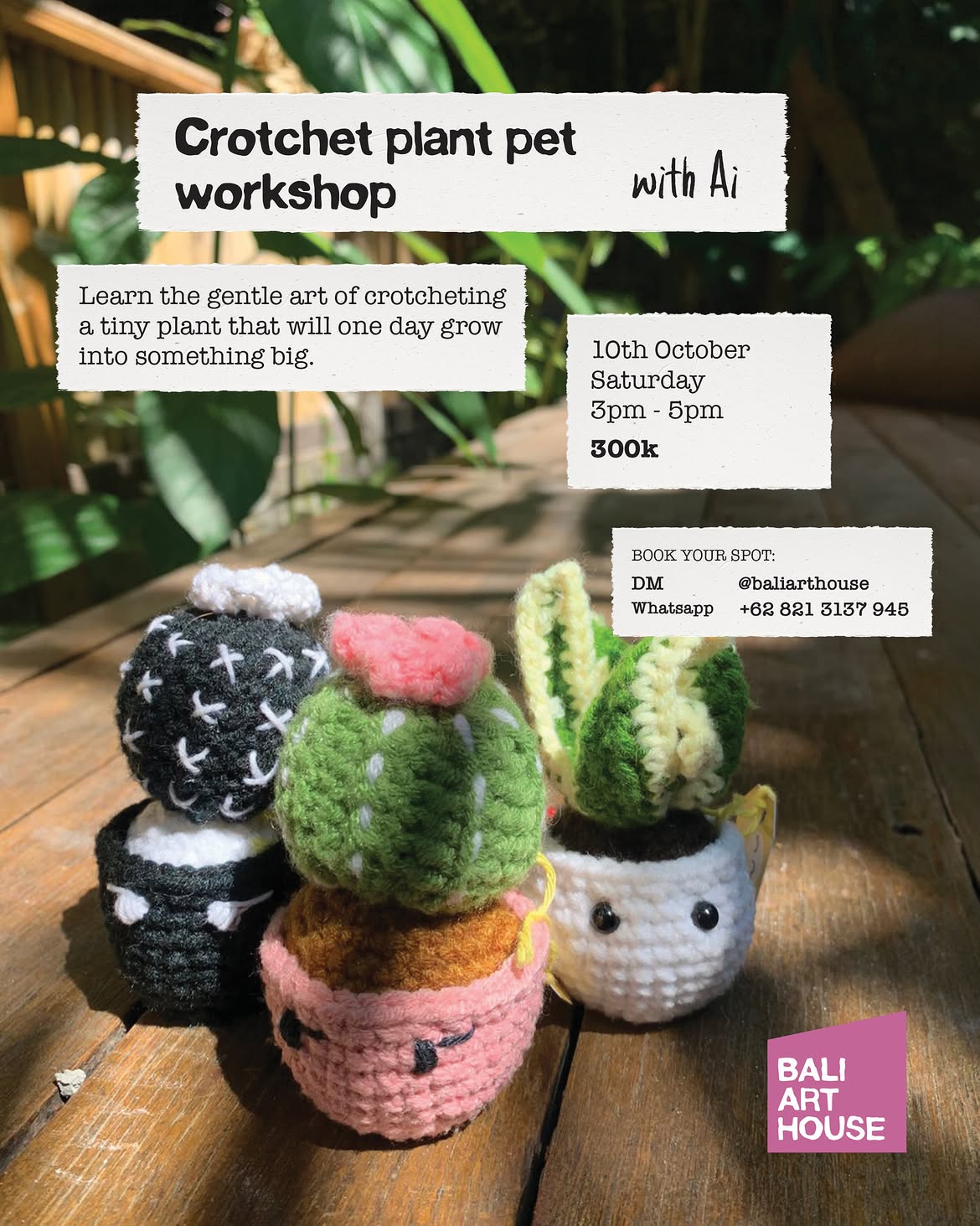 Crotchet Plant Pet Workshop with Ai