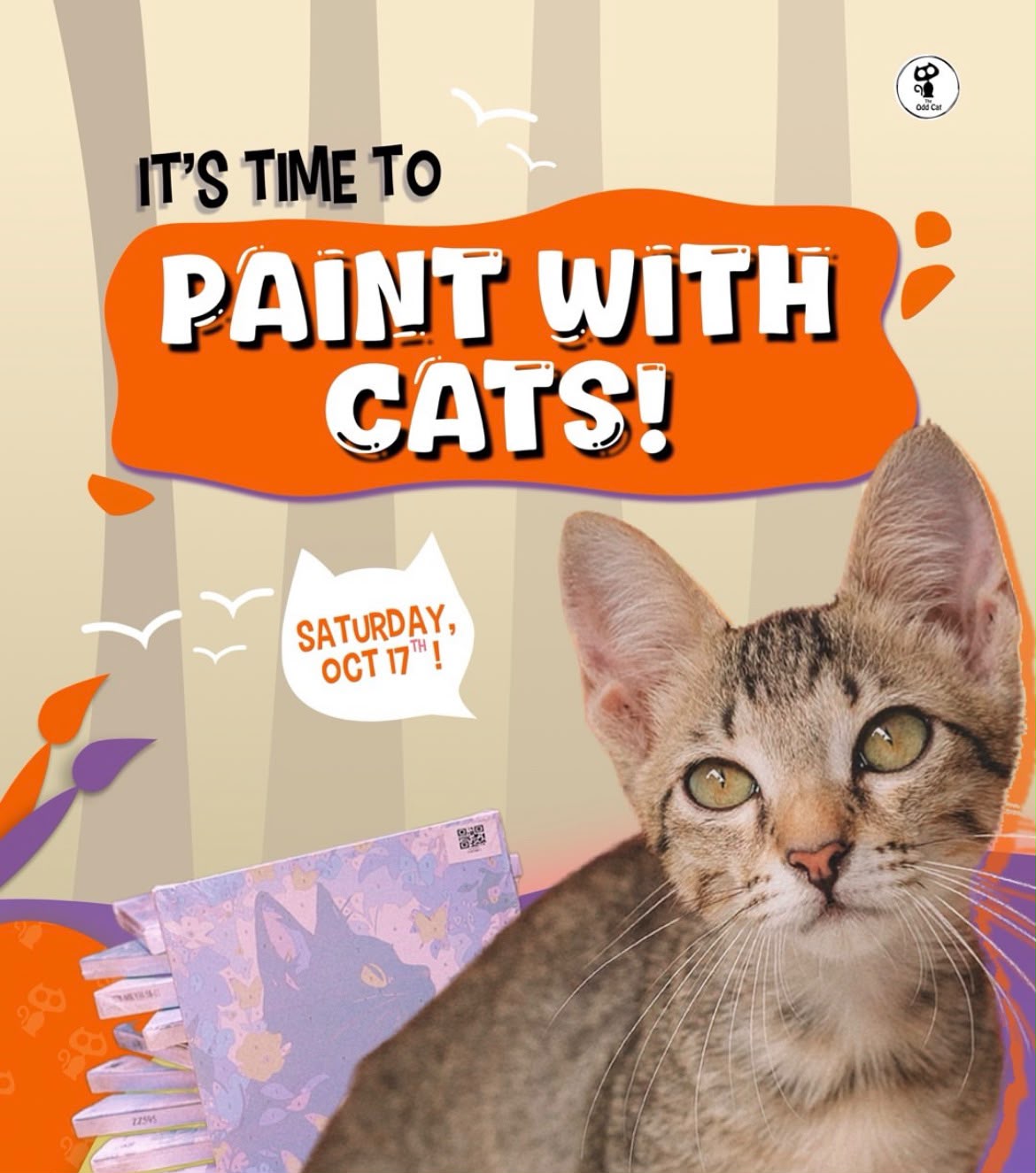 IT'S TIME TO PAINT WITH CATS!