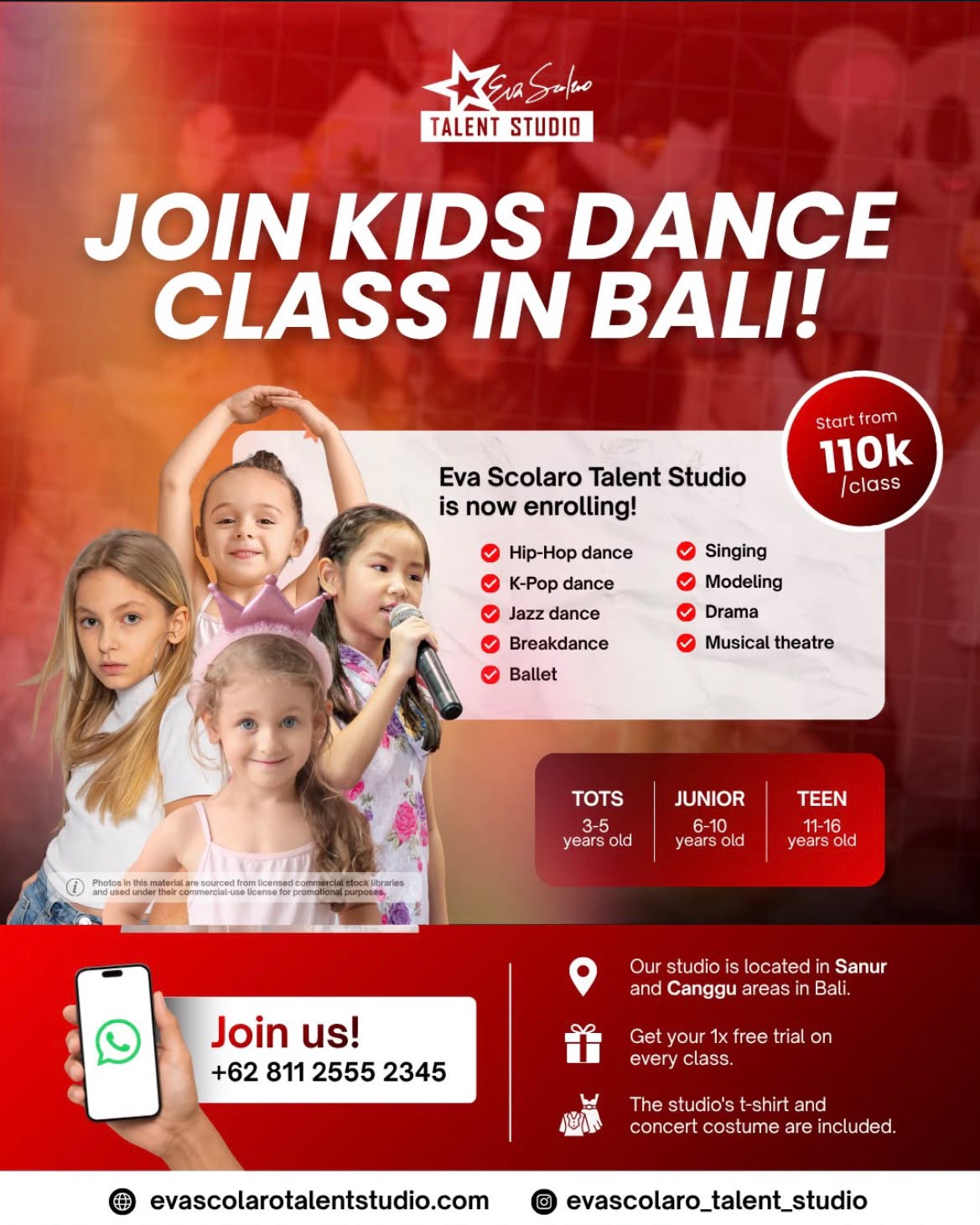 JOIN KIDS DANCE CLASS IN BALI!