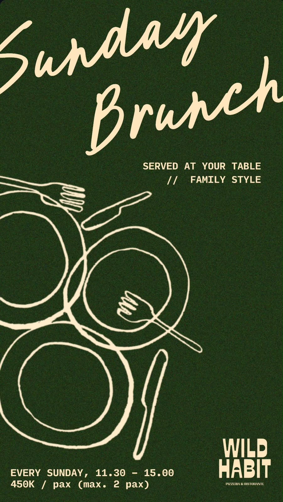 🍃 SUNDAY BRUNCH AT WILD HABIT 🍽️