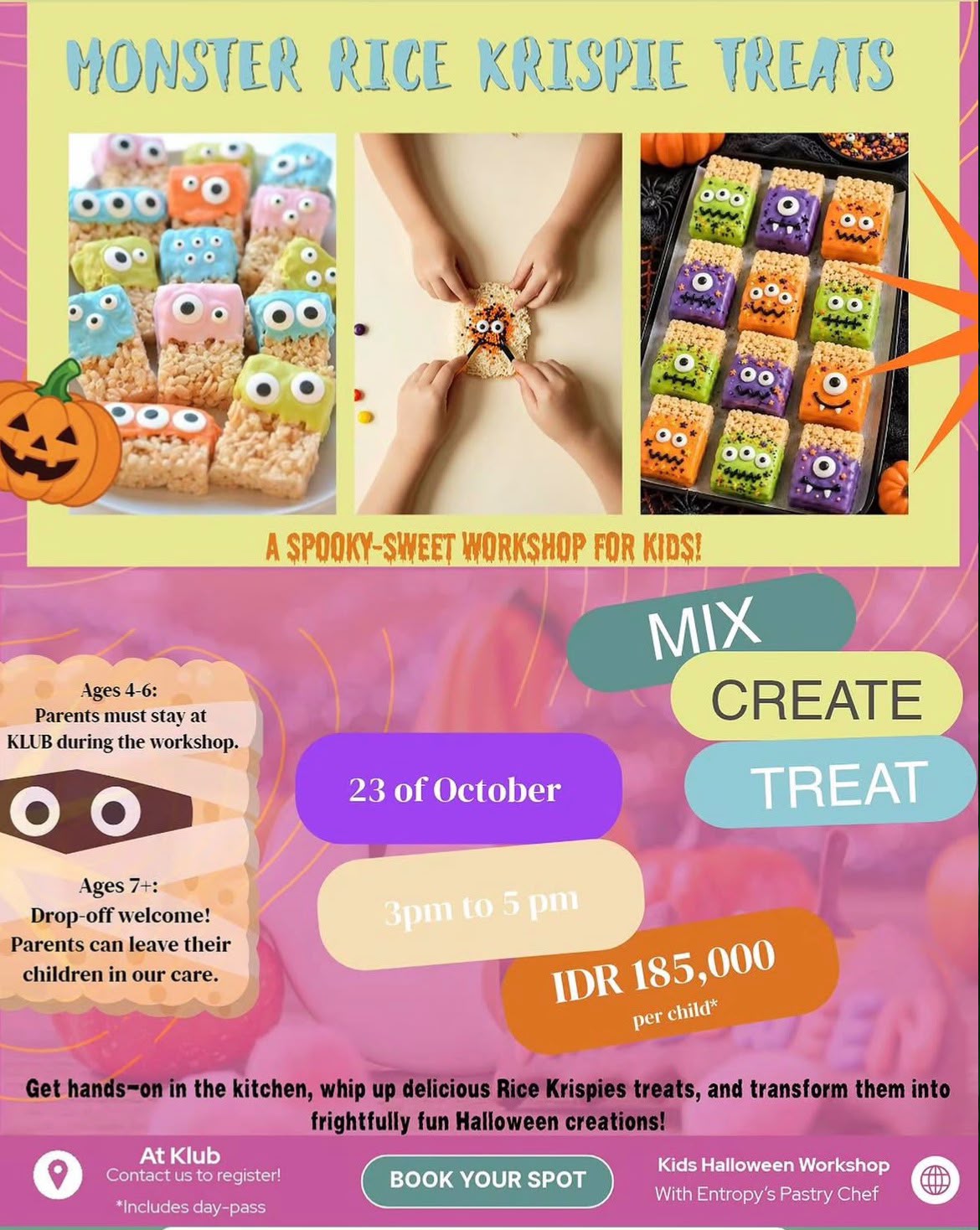 👻 Monster Rice Krispie Treats 🎃