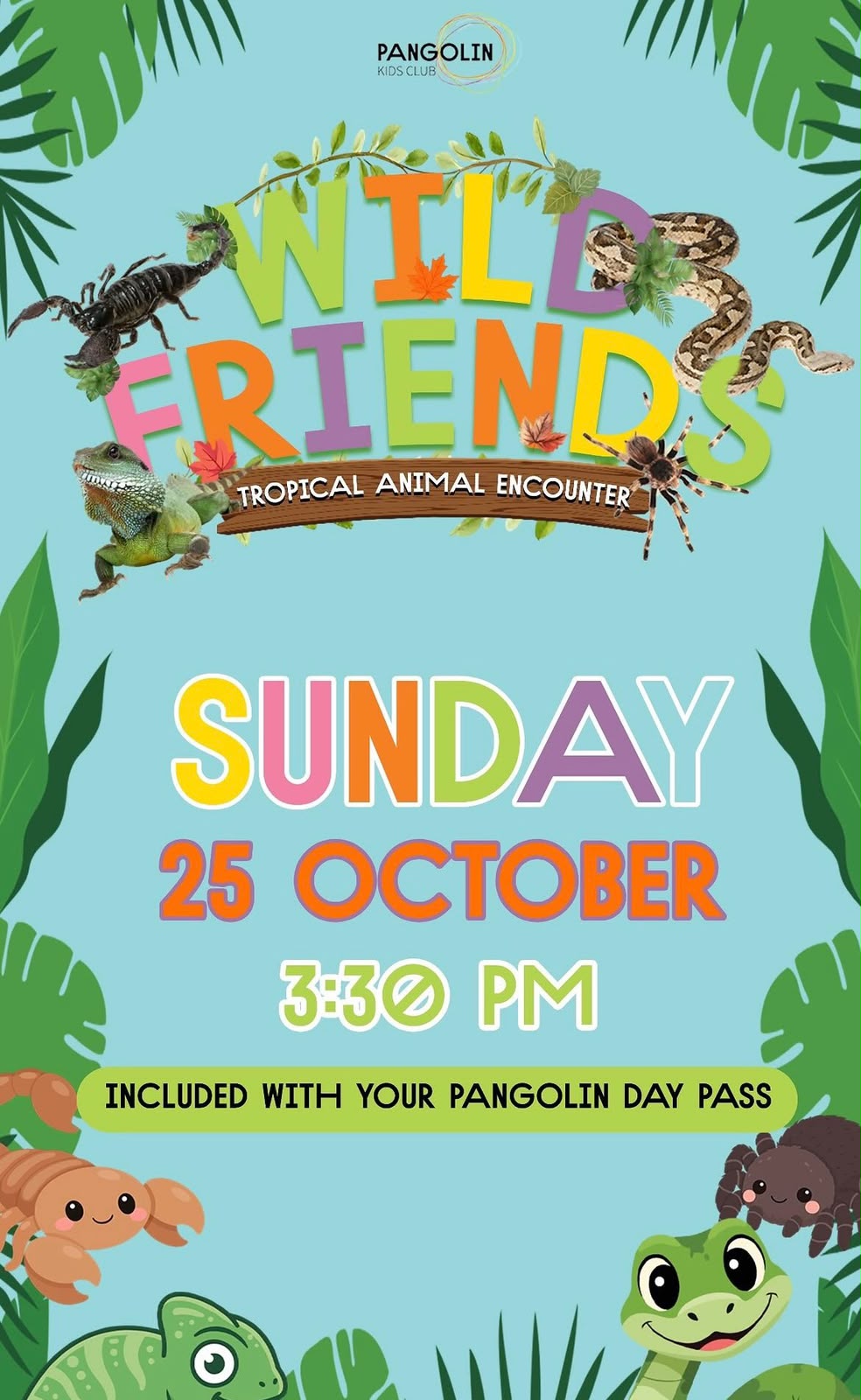  Tropical Animal Encounter at Pangolin Kids Club! 🦎🌿